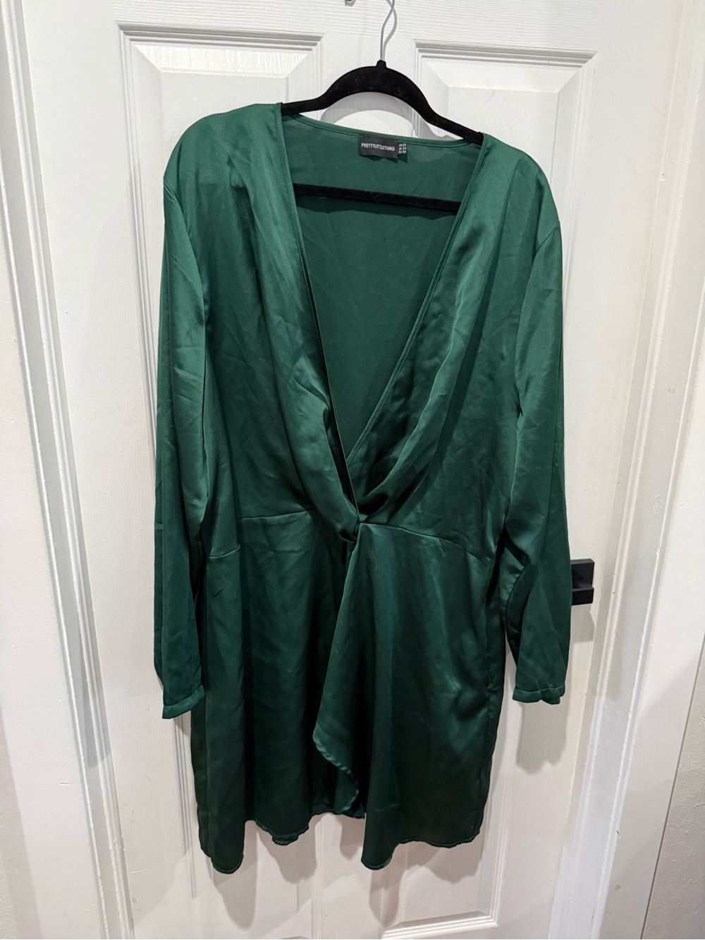 Emerald Satin minidress
